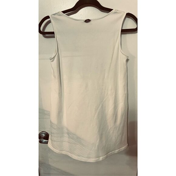 Dismero Sheer White Tank Tops Made in Italy Size M - Picture 7 of 11